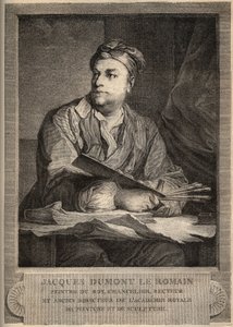 Portrait of Jacques Dumont, French Painter - Engraving