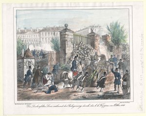 The Lerchenfelder Line During the Besiegement by the K. K. Troops in October 1848