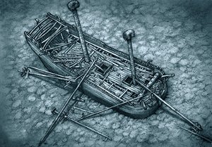 The Vrouw Maria on the Sea Floor by Artist Unknown