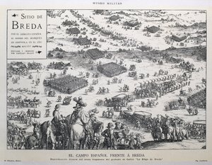 The Spanish countryside and Breda: direct replica of the sixth part of Callot