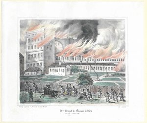 The Incendiary of the Odeon in Vienna on 28th October 1848