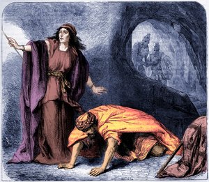 The Raising of Samuel by the Witch of Endor by Artist Unknown