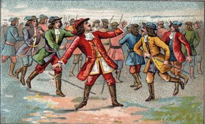 Battle of Lutzen and Death of Gustavus Adolphus of Sweden by Artist Unknown
