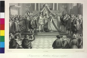Wedding of King Matthew I with Archduchess Anna by Cardinal Franz of Dietrichstein on 4th December 1611