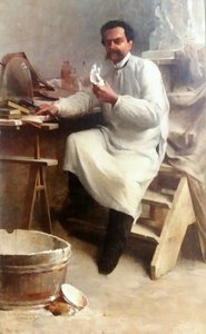 Portrait of the painter and sculptor Eduardo de Sá