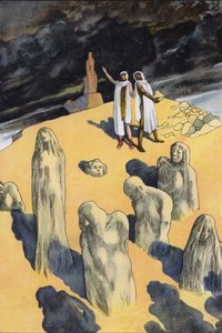 Prometheus creating man from clay by Artus Scheiner