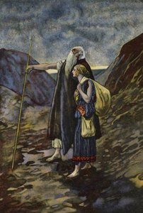 The blind Oedipus being led by his daughter Antigone by Artus Scheiner