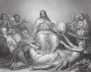 Christ the Comforter, Luke, Ch IV, vs 16, 21 by Ary (after) Scheffer
