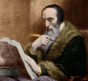 Portrait of Jean Calvin, founder of Calvinism