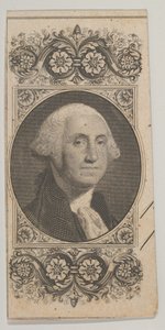 Banknote Motif: Portrait of George Washington in a Decorative Panel by Asher Brown Durand.