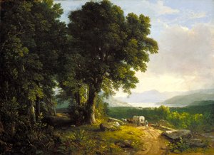 Landscape With Covered Wagon