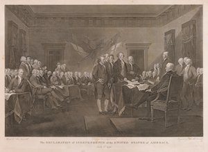 Signing the Declaration of Independence by Asher Brown Durand