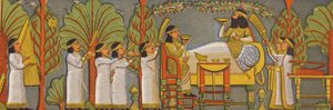 Assyrian banquet scene by Assyrian