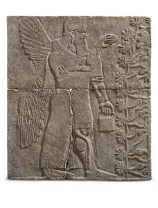 Relief of a Winged Genius, Reign of Ashurnasirpal, c.883-859 BC by Assyrian