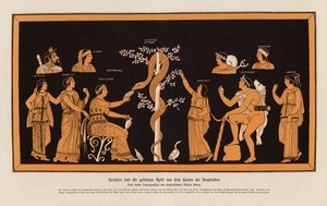 Heracles Stealing the Golden Apples from the Garden of the Hesperides by Asteas Asteas