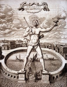The Colossus of Rhodes by Athanasius Kircher