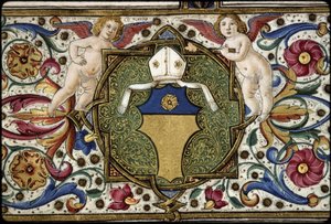 Missal of Thomas James: Detail of the Patron
