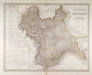 Sardinian States on the Mainland by Attilio Zuccagni Orlandini