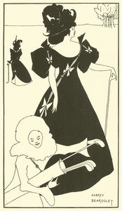 Design for a Golf Card by Aubrey (after) Beardsley