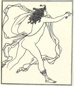 Apollo Pursuing Daphne by Aubrey Beardsley