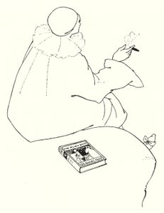 Design for an Invitation Card by Aubrey Beardsley