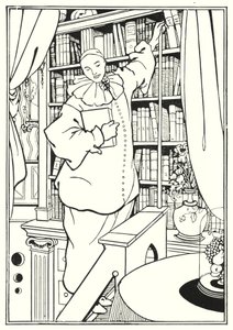 Design for front cover of Pierrot by Aubrey Beardsley