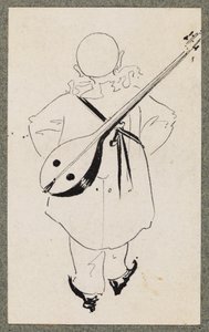 Pierrot with mandolin, 1894
