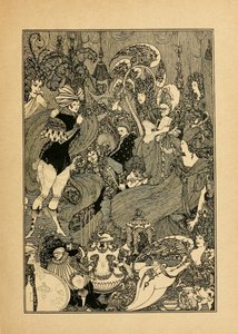 The Rape of the Lock. Illustration for The Cave of Spleen by Alexander Pope by Aubrey Beardsley