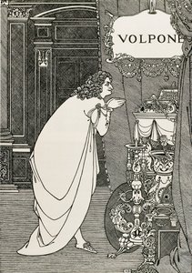 Title Page of Volpone or The Fox (1609) Written by Ben Johnson by Aubrey Beardsley