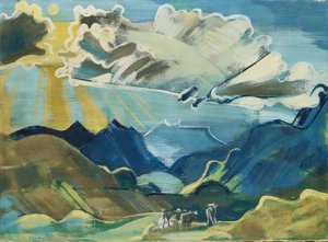Balmalp with Schächental and Uri Rotstock by August Babberger
