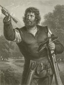 Wilhelm Tell (engraving) by August Friedrich Pecht