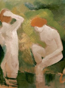Bathers on the Green Slope