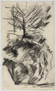 Tree on the Slope by August Macke