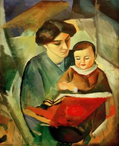 Elisabeth and Little Walter by August Macke