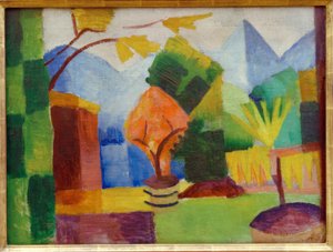 Garden on Lake Thun by August Macke