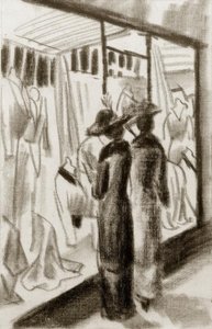 Fashion Shop in the Arcade by August Macke