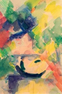 Couple in a Boat by August Macke