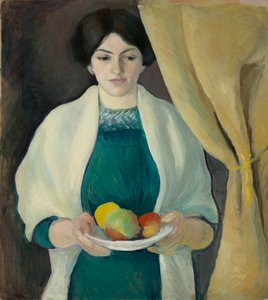 Portrait with Apples by August Macke