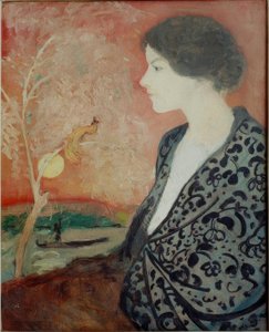 Portrait Study of Elisabeth Gerhardt by August Macke