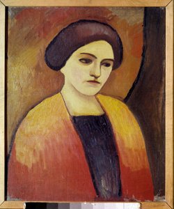 Portrait of Madame Macke, Wife of the Painter by August Macke