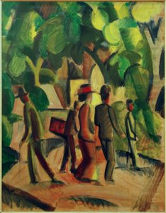 Promenade in Brown and Green