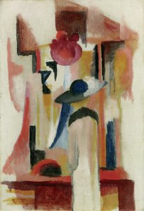Study of a bright shop window by August Macke
