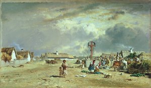 The Market at Szolnol, Hungary