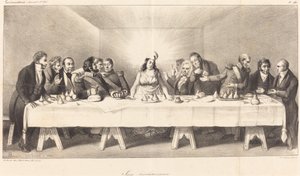 Revolutionary Scene: Parody on the Last Supper by Auguste Bouquet