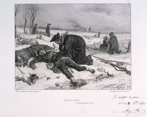 After the Battle of Champigny, Franco-Prussian War, 1870-1871 by Auguste Bry