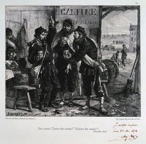 Des canons! Encore des canons!! Toujours des canons!!! Siege of Paris, December 1870 by Auguste Bry