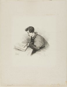 Portrait of Auguste Raffet by Auguste Bry