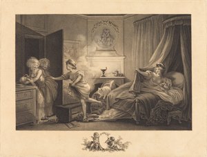 My Shirt is Burning by Auguste Claude Simon Legrand after Jean Honoré Fragonard