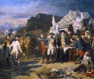 Siege of Yorktown, 1781 c1836 by Louis Charles Auguste Couder