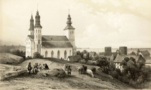 Church of Saint Mary in Visby by Auguste Etienne Francois Mayer